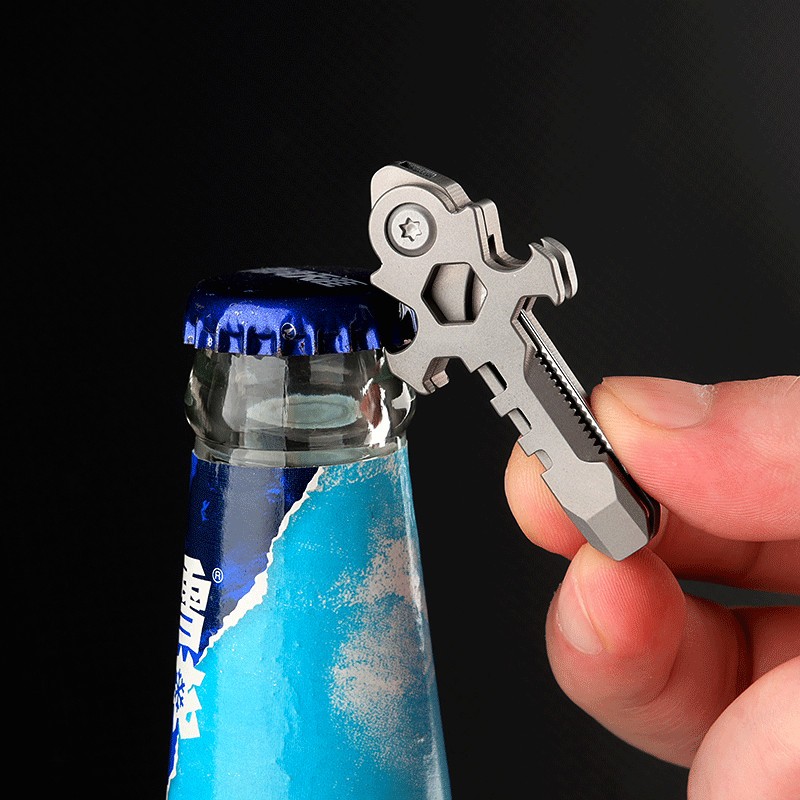 Mini EDC Titanium Folding Knife Pocket Outdoor Multi Tools Pendant Keychain A+++