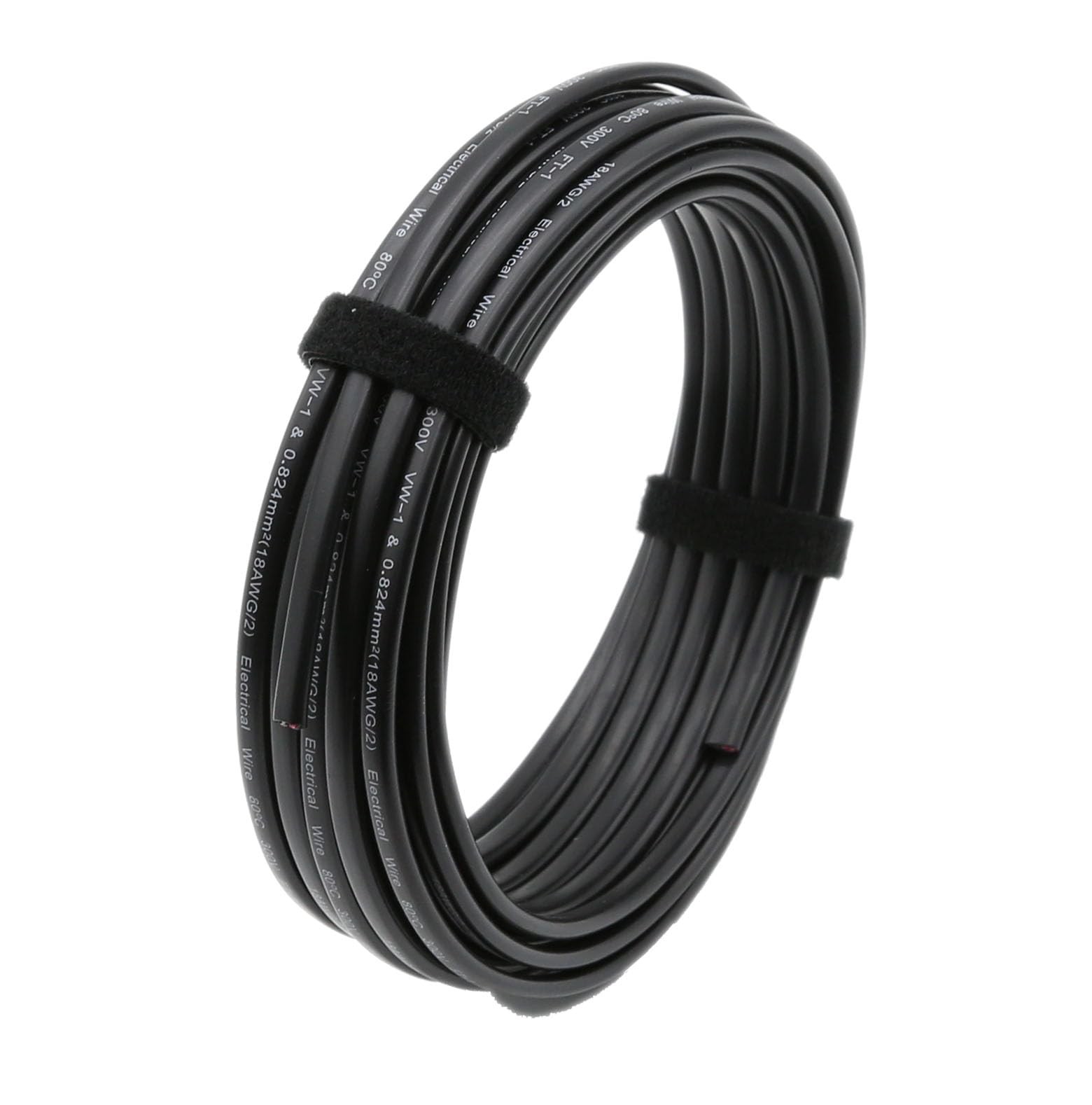 18 Gauge 2 Conductor Electrical Wire, 18 AWG Stranded PVC Cord, 18/2 Wire Low...