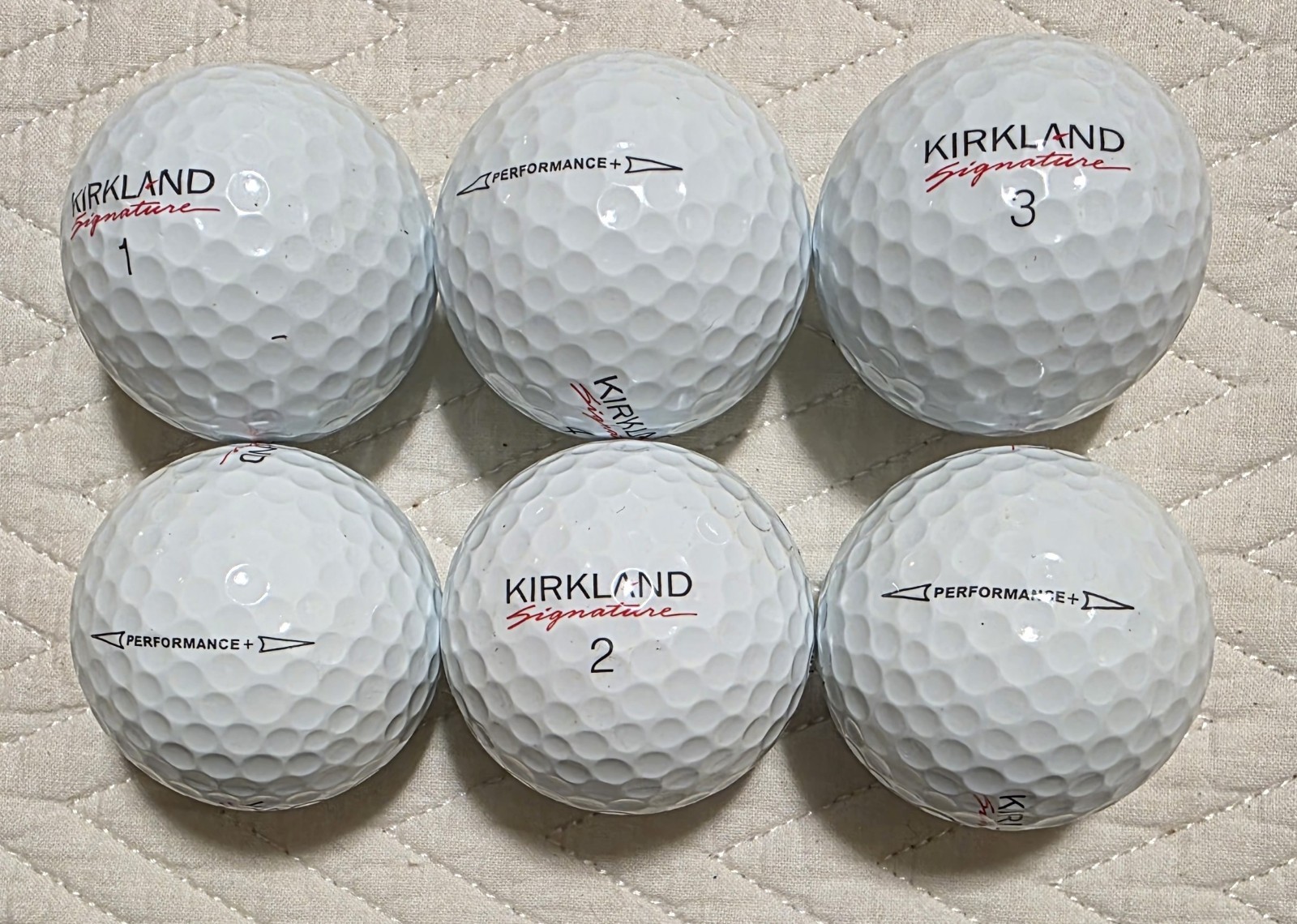 100 KIRKLAND New Version Open Arrow 5A Mint Used Golf Balls