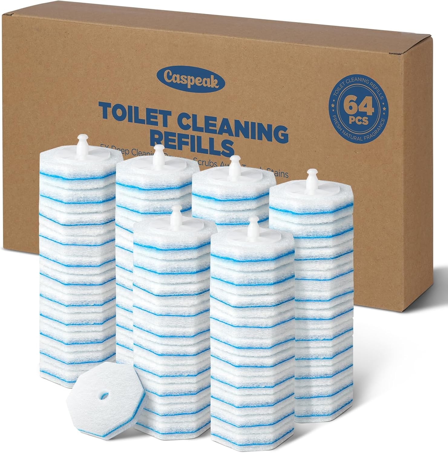 Toilet Wand Refills for  Toilet Wand, 5X Cleaning Power Toilet Bowl