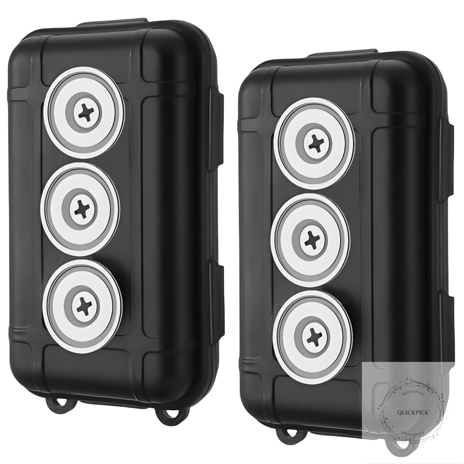 2 Pcs Magnetic Key Holders Under Car, Hide Key Magnetic Box for Storage Key