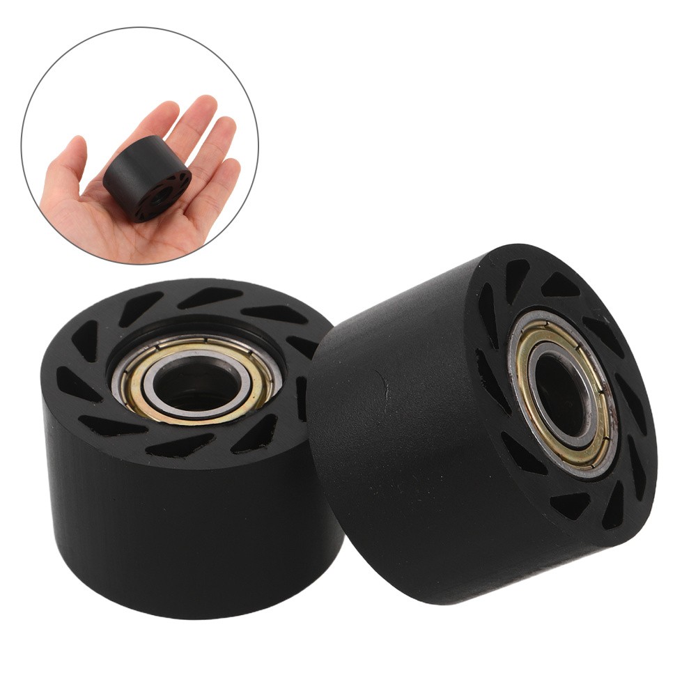 2 Pcs Chain Slider Guiding Roller Tensioner Guide Wheel Assembly
