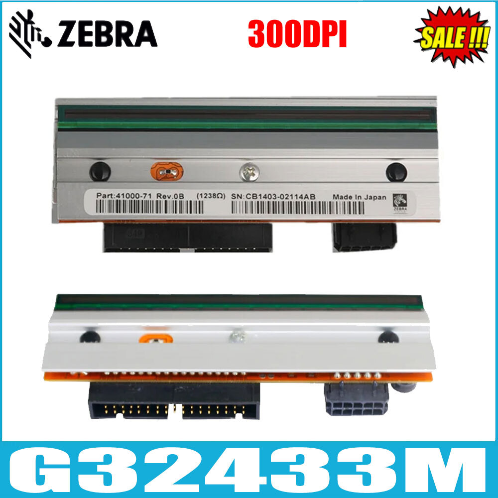 New G32433M Thermal Printhead For Zebra 105SL 300dpi Label Printer Print Head