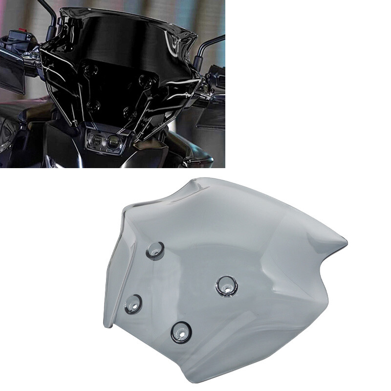 Fit For Yamaha MT-09 2024 Motorcycle Windshield Windscreen Transparent Gray