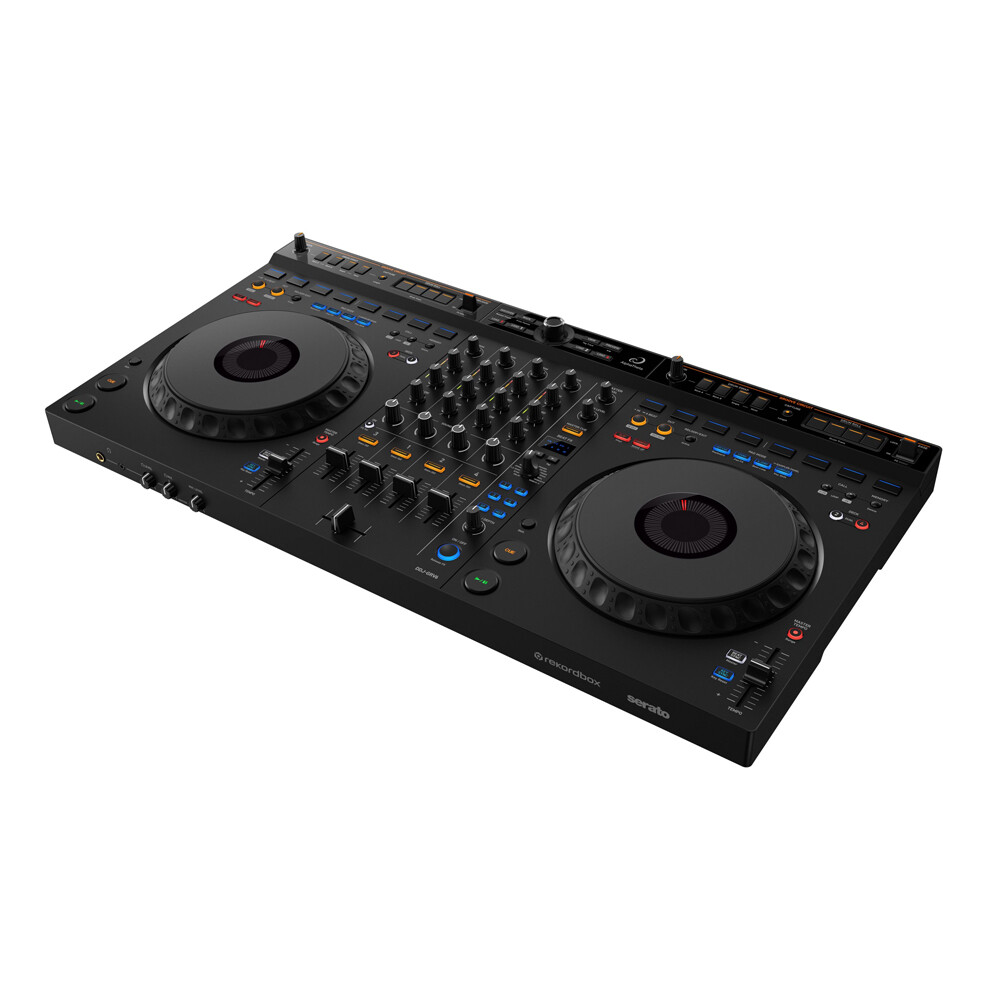Set of AlphaTheta DDJ-GRV6 4-Channel DJ Controller + Case