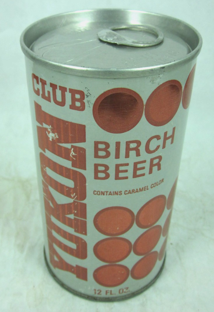 YUKON CLUB BIRCH BEER SODA pop can straight steel bottom opened Great Tea NY