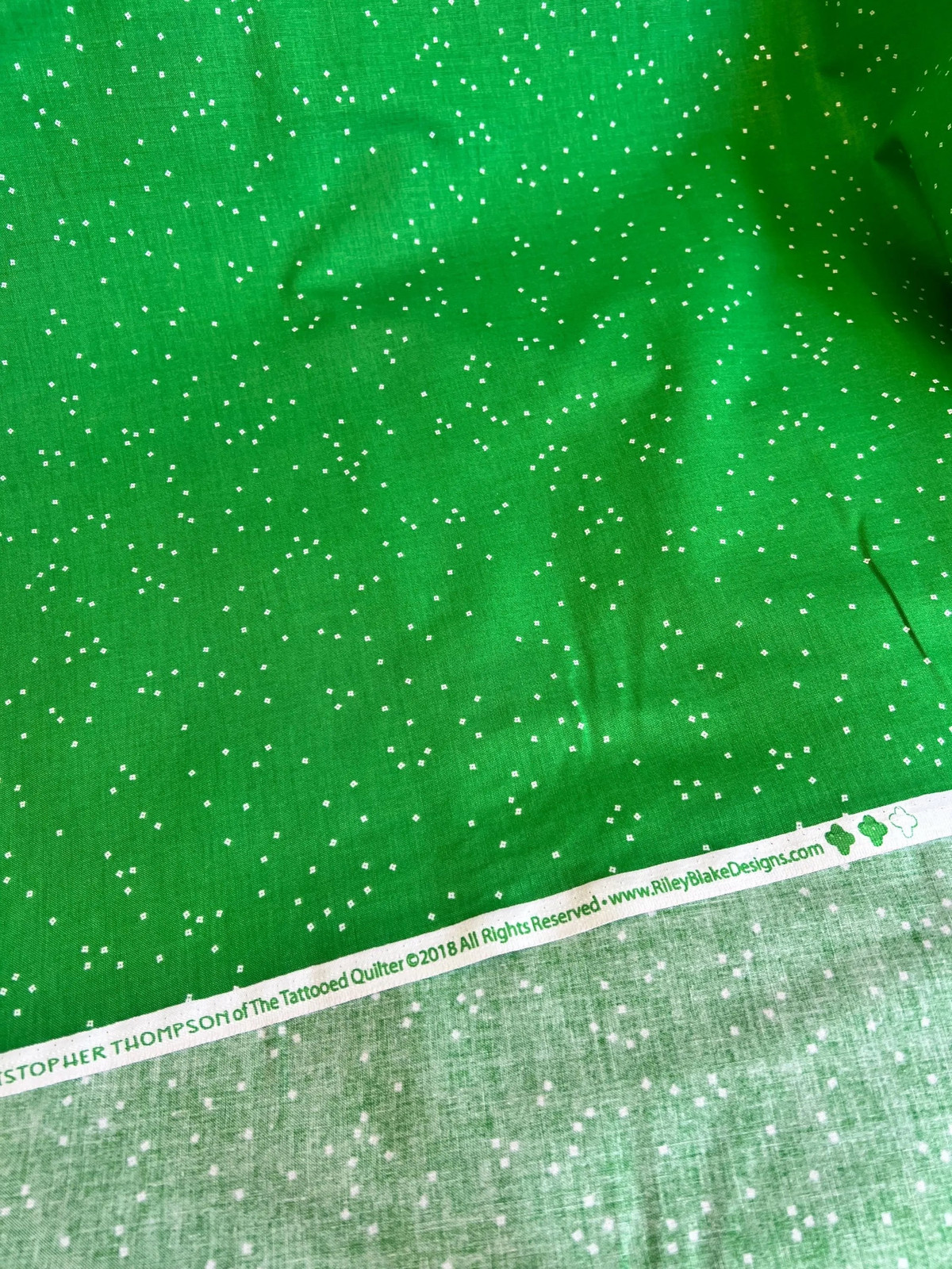 EMERALD Blossom Print Fabric, Christopher Thompson for Riley Blake Designs,