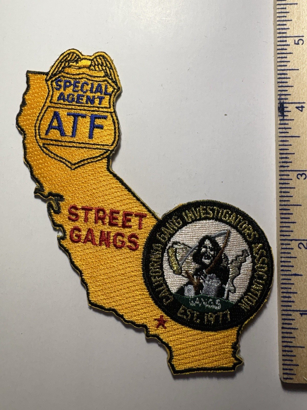 ATF California Street Gangs Association Patch