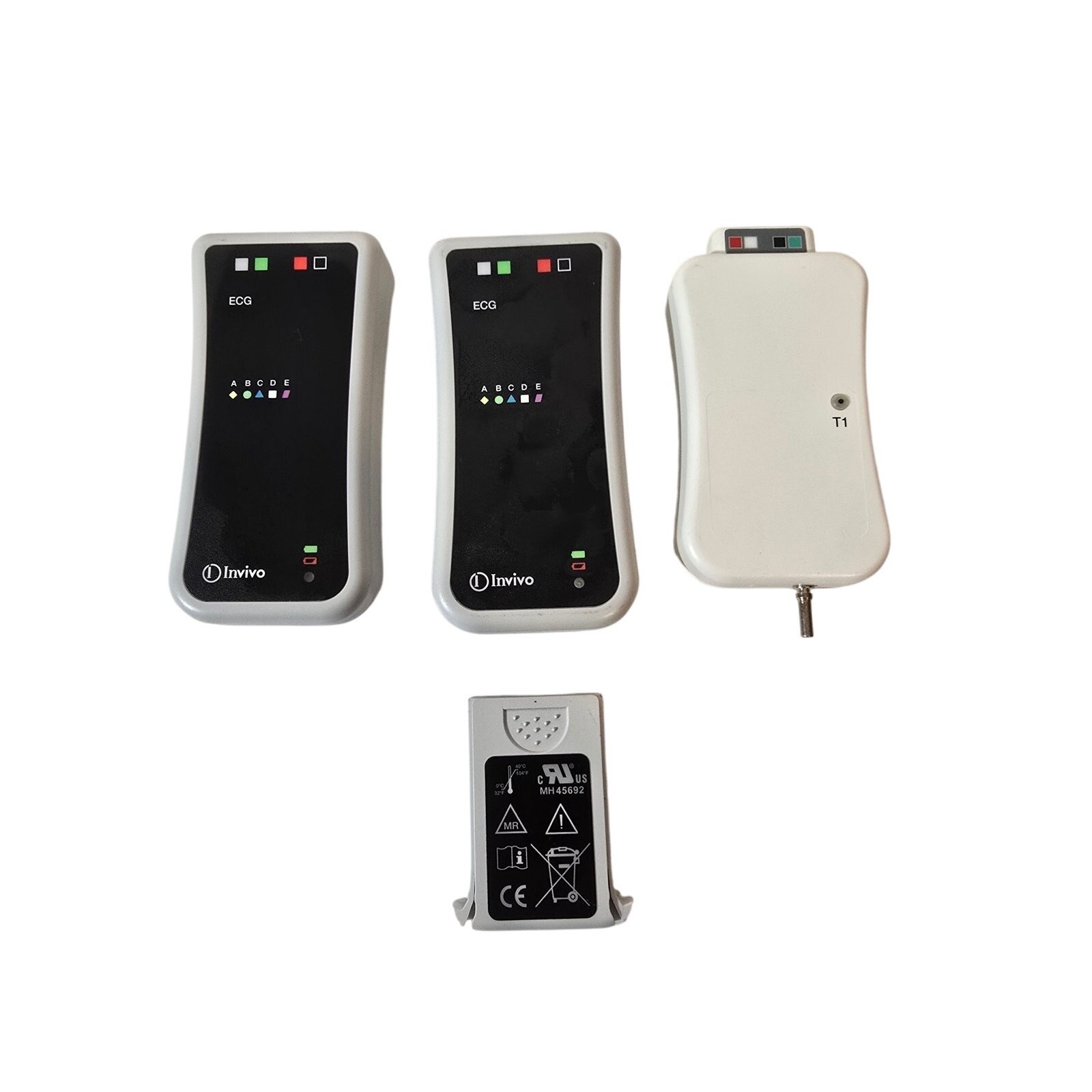 Invivo ECG Wireless Modules 2x ECG 1x T1+ Battery Good Condition Free Shipping