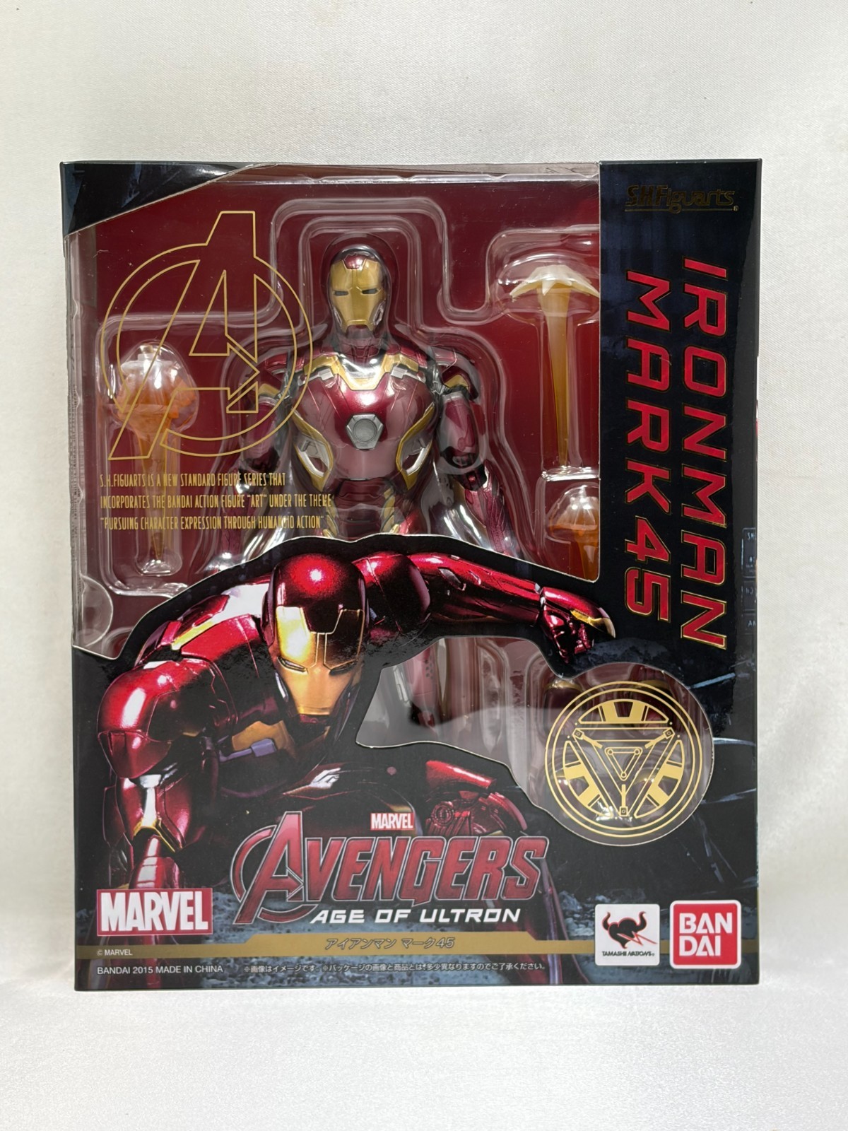 BANDAI S.H.Figuarts Iron Man Mk-45 Avengers Age of Ultron Action Figure Japan