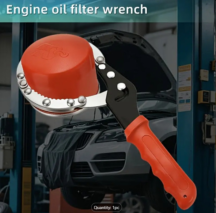 Heavy-Duty Ratcheting Chain Wrench Oil Filter Wrench Reversible Removal Tool
