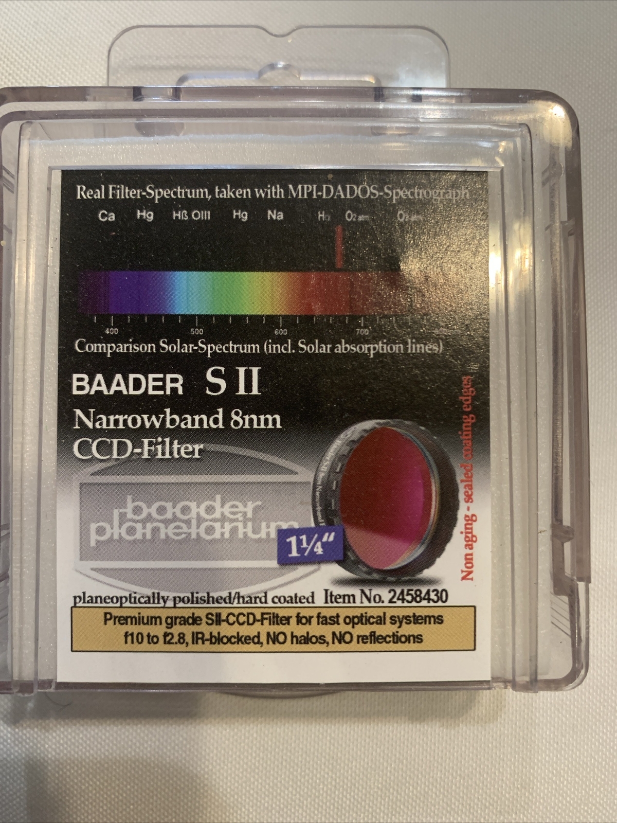 Baader S II Narrowband 8nm CCD- Filter
