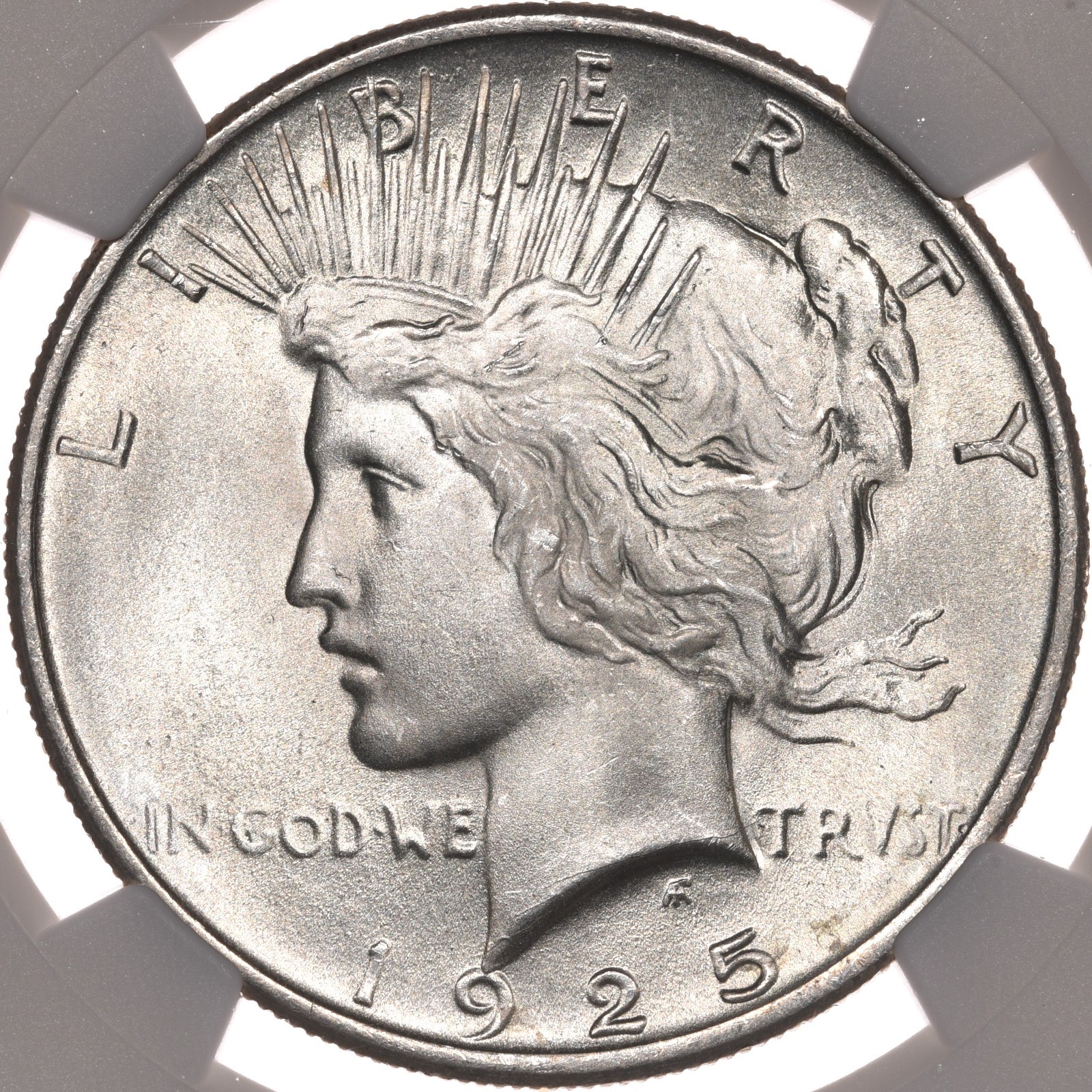 1925 $1 NGC MS67 Peace Silver Dollar Gem Uncirculated
