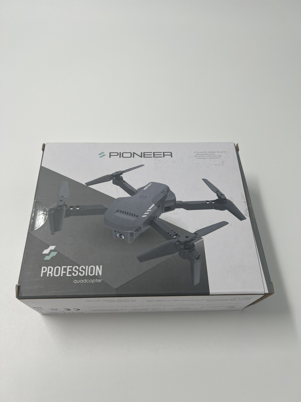 Pioneer Model 1812 Profession Quadcopter Drone 2.4 GHc 1080P Black New