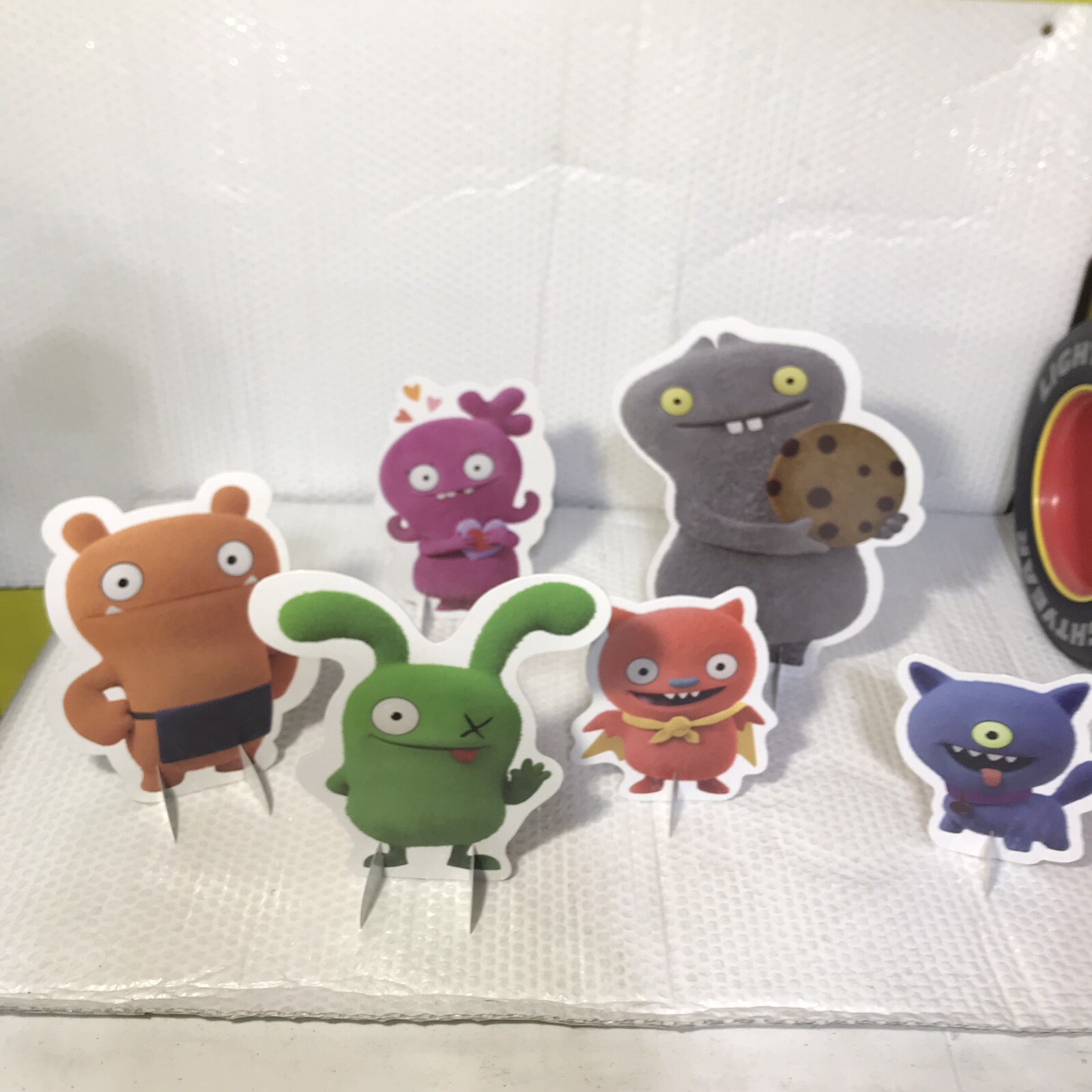 Monster Shooting Targets Cardboard cutouts 6 Double Print Sided W/ Stands 4Nerf