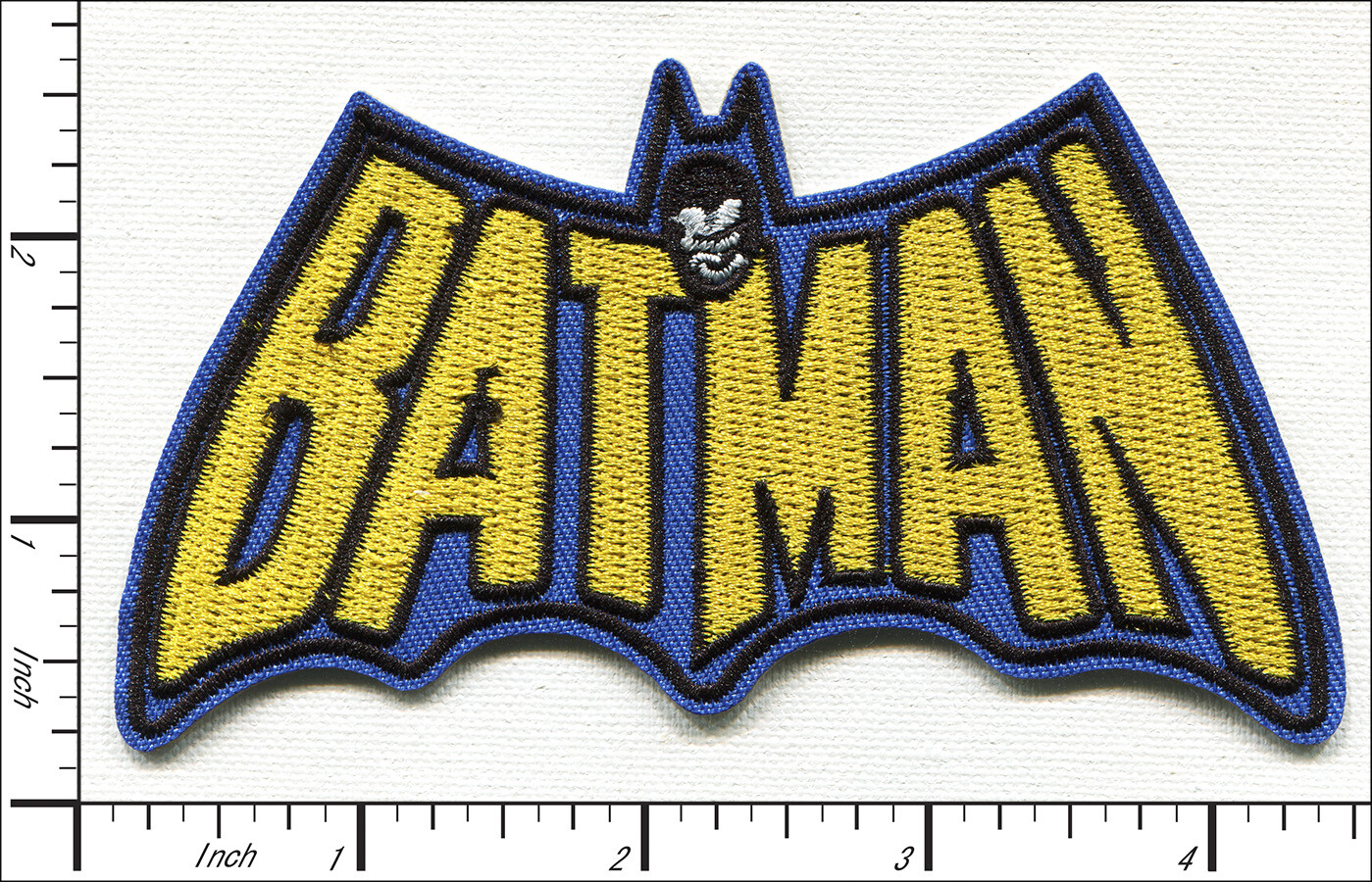 14 Pcs Embroidered Sew or Iron on patches Batman Blue/Yellow 110x60mm AP012aJ