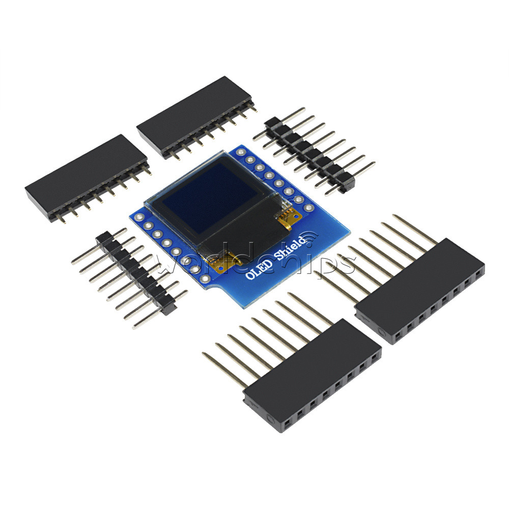 Wemos D1 Mini OLED SSD1306 64x48 0.66" Shield I2C for ESP8266 Arduino NodeMcu