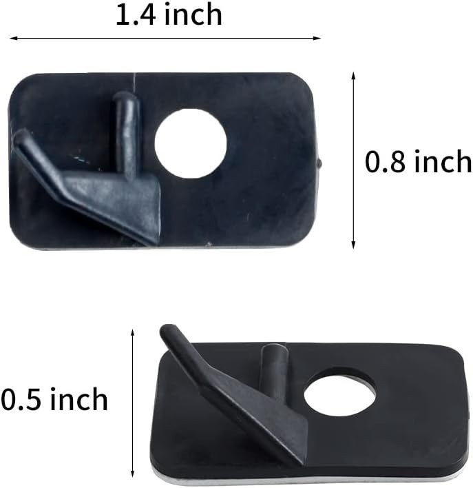 6pcs Plastic Arrow Rest Black Adhesive Back Hunting Shooting Targeting Access...