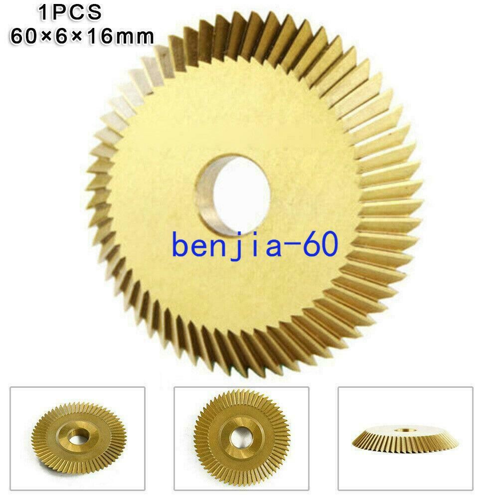 16x60x6mm Hss Key Cutting Blade Wheel For All Horizontal Key Machine Disk Cutter