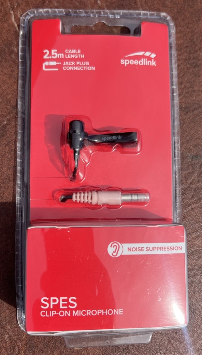 New Speedlink SPES Clip-On Microphone