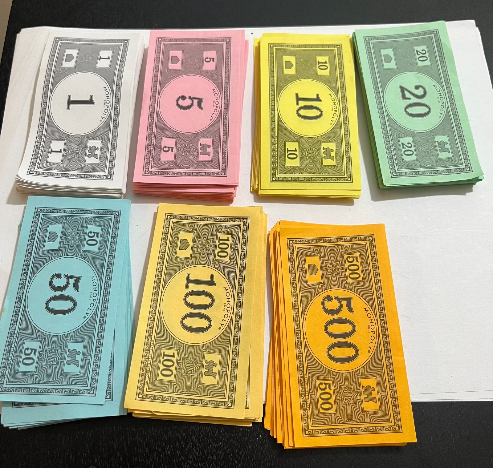 Monopoly Game Replacement Parts / Pieces Vintage MONEY Bills Parker Brothers
