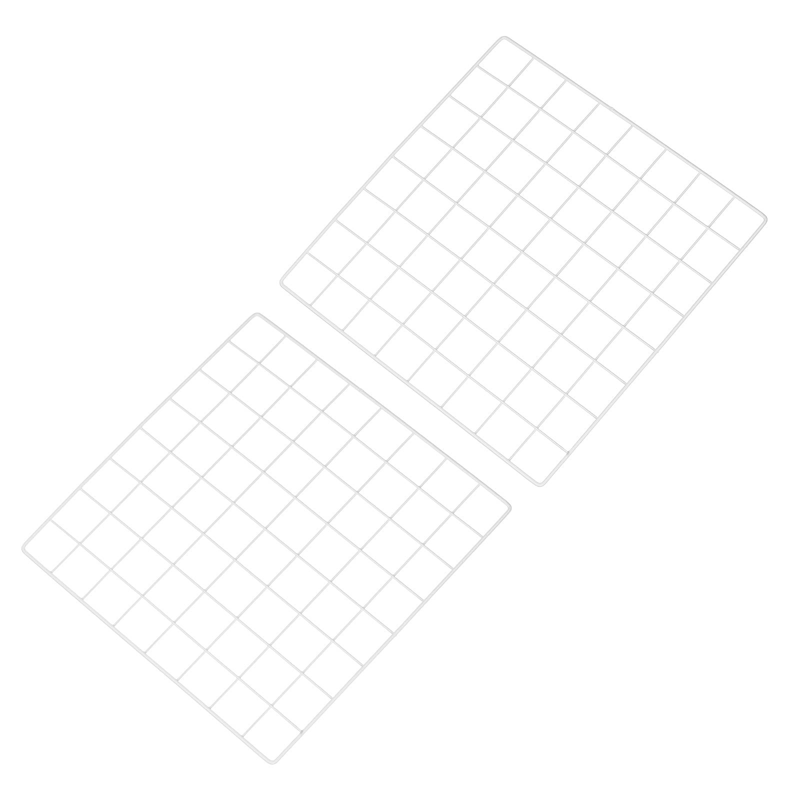 16"x16" Wire Grid Panel, 2 Pack Board Photo Pictures Memo Display Grid Panels...