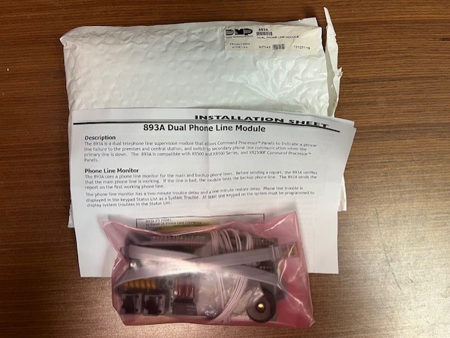 DMP 893A Dual phone line module; Brand New sealed unit with accessories
