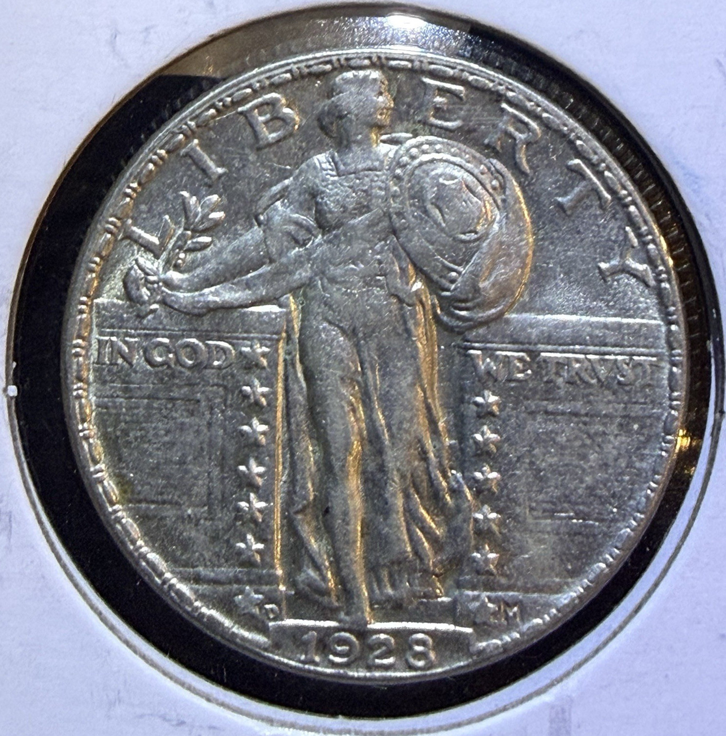 1928-D Standing Liberty Quarter Denver Mint US Coin 25c