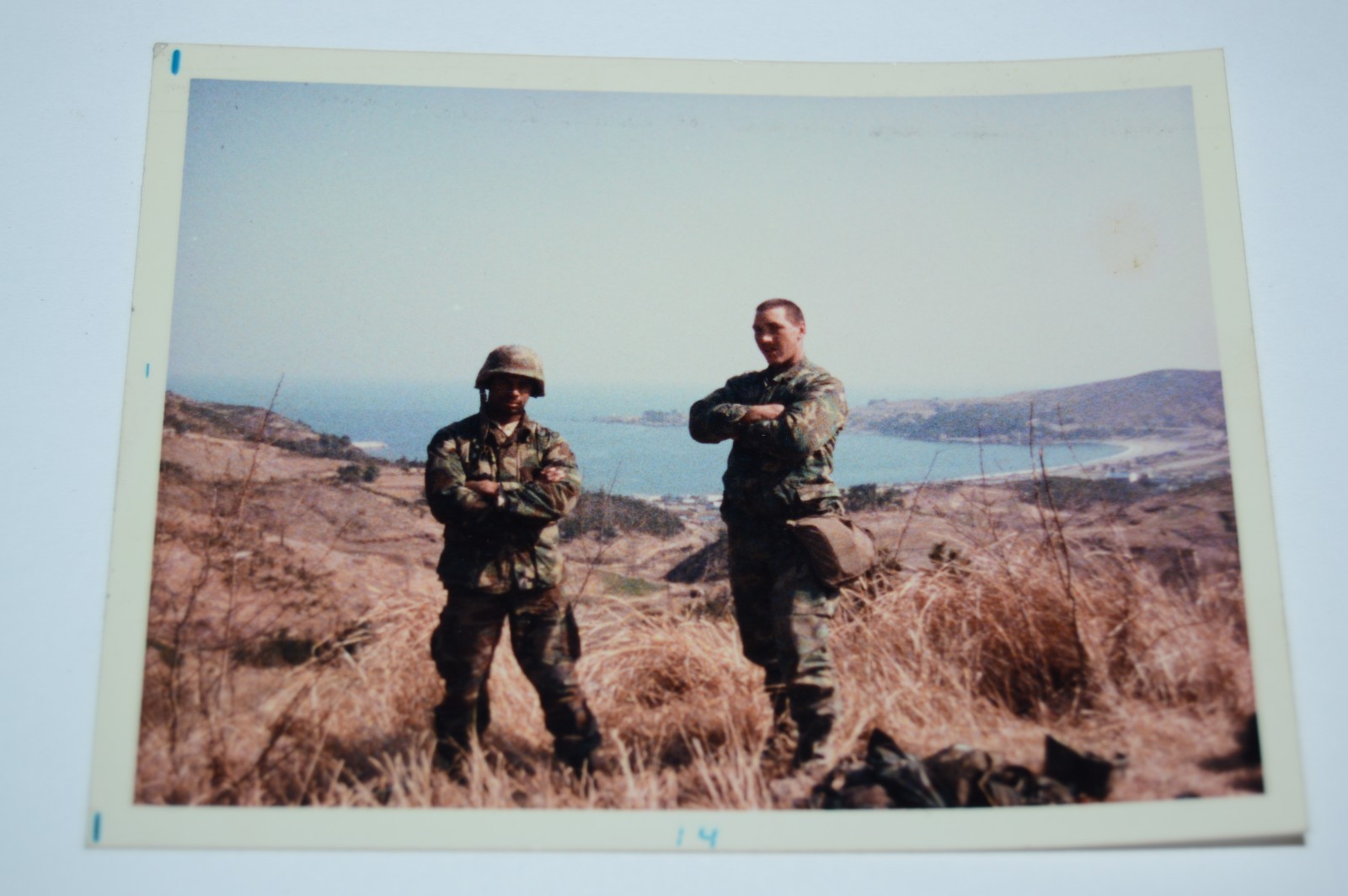 WOW Vintage Military US Army Soldiers Ocean Original Photograph Photo Rare 1980s