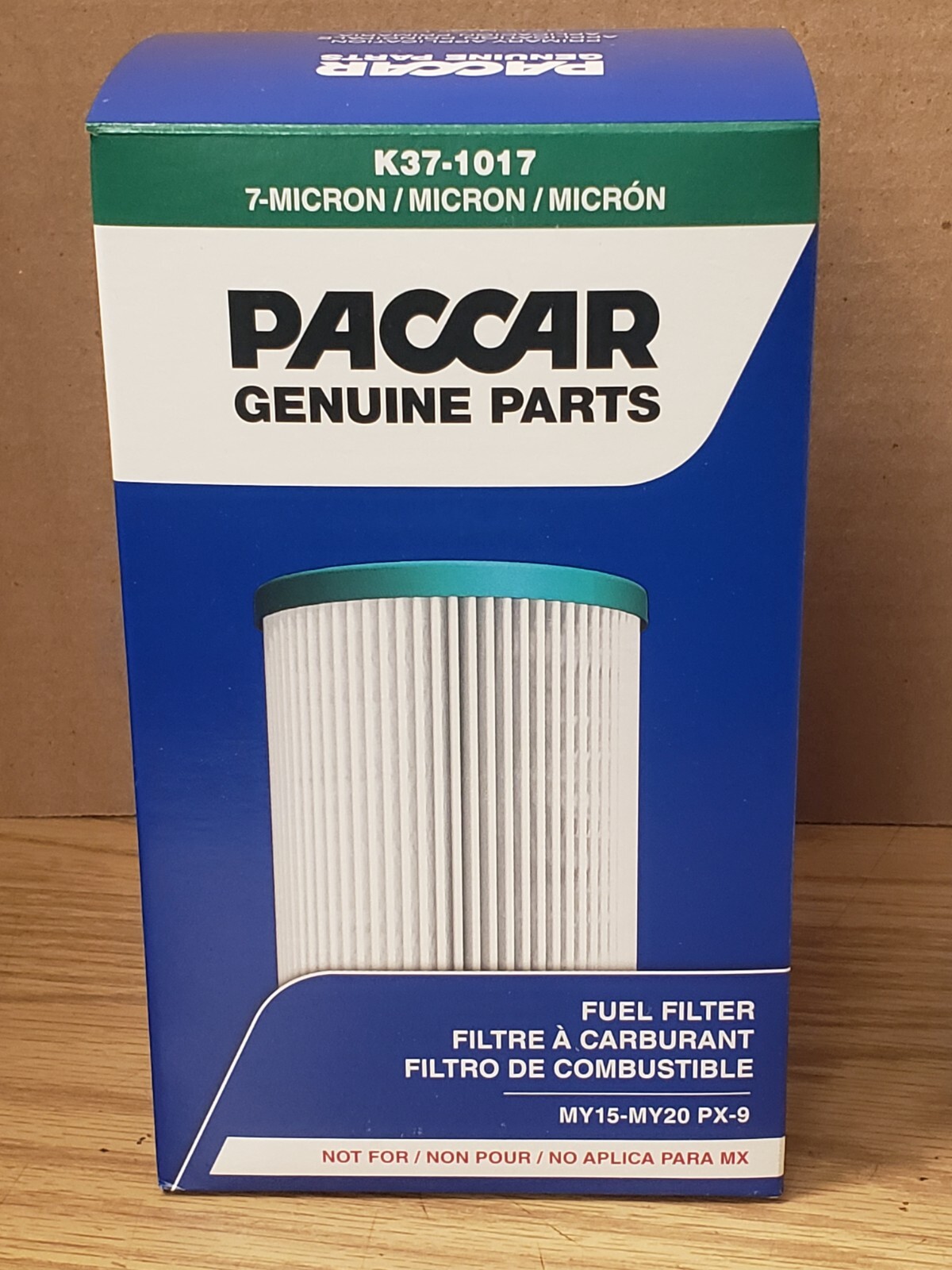 ~ BRAND NEW GENUINE PACCAR FUEL FILTER ELEMENT ~ 7 MICRONS ~ K37-1017