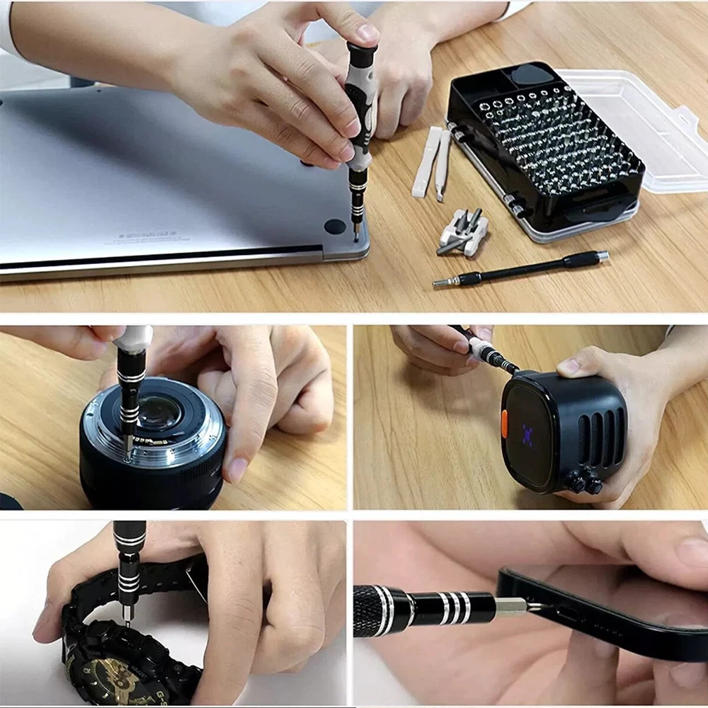 115 In 1 Magnetic Precision Repair Screwdriver Set Electronics Tool Kit