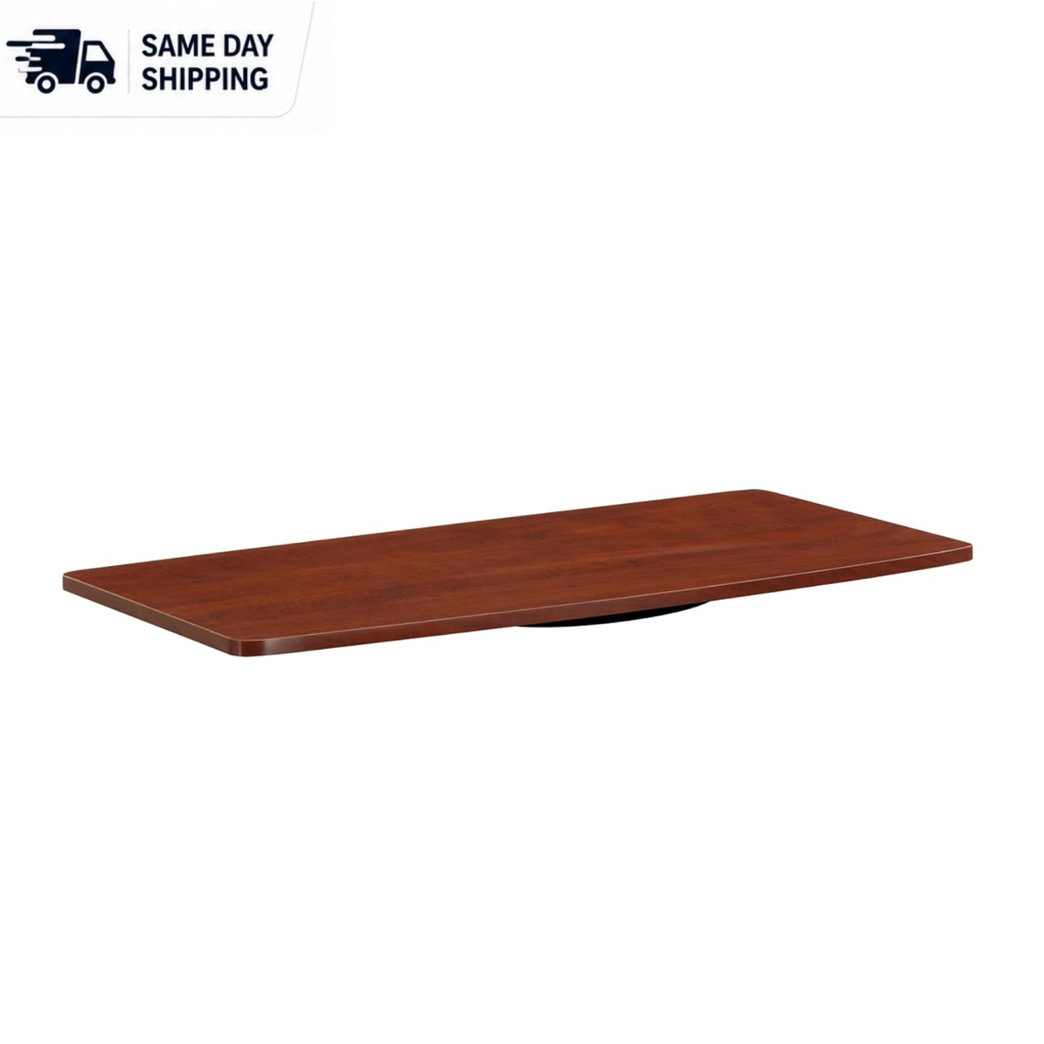 Versatile 37 Inch Single Tier Swivel Riser for TVs — Beautiful Cherry Finish