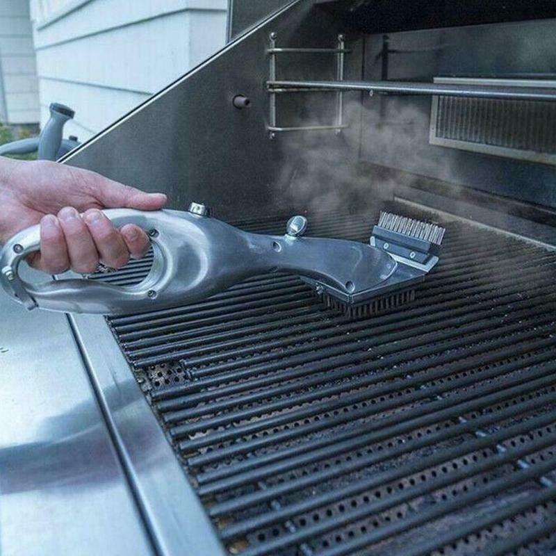 Grill Daddy Steam Cleaning Barbeque Grill Brush for Charcoal Clean Tool