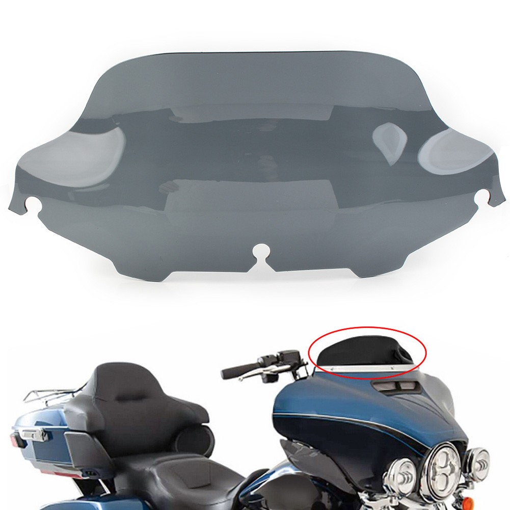 For Harley Touring Electra Street Glide 1996-13 8" Wave Windshield Windscreen