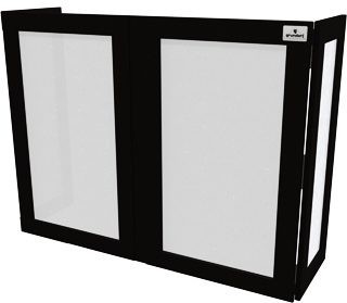 Grundorf GSLSW4863TB Screen Lycra Facade with Grundorf Folding DJ table - Nice