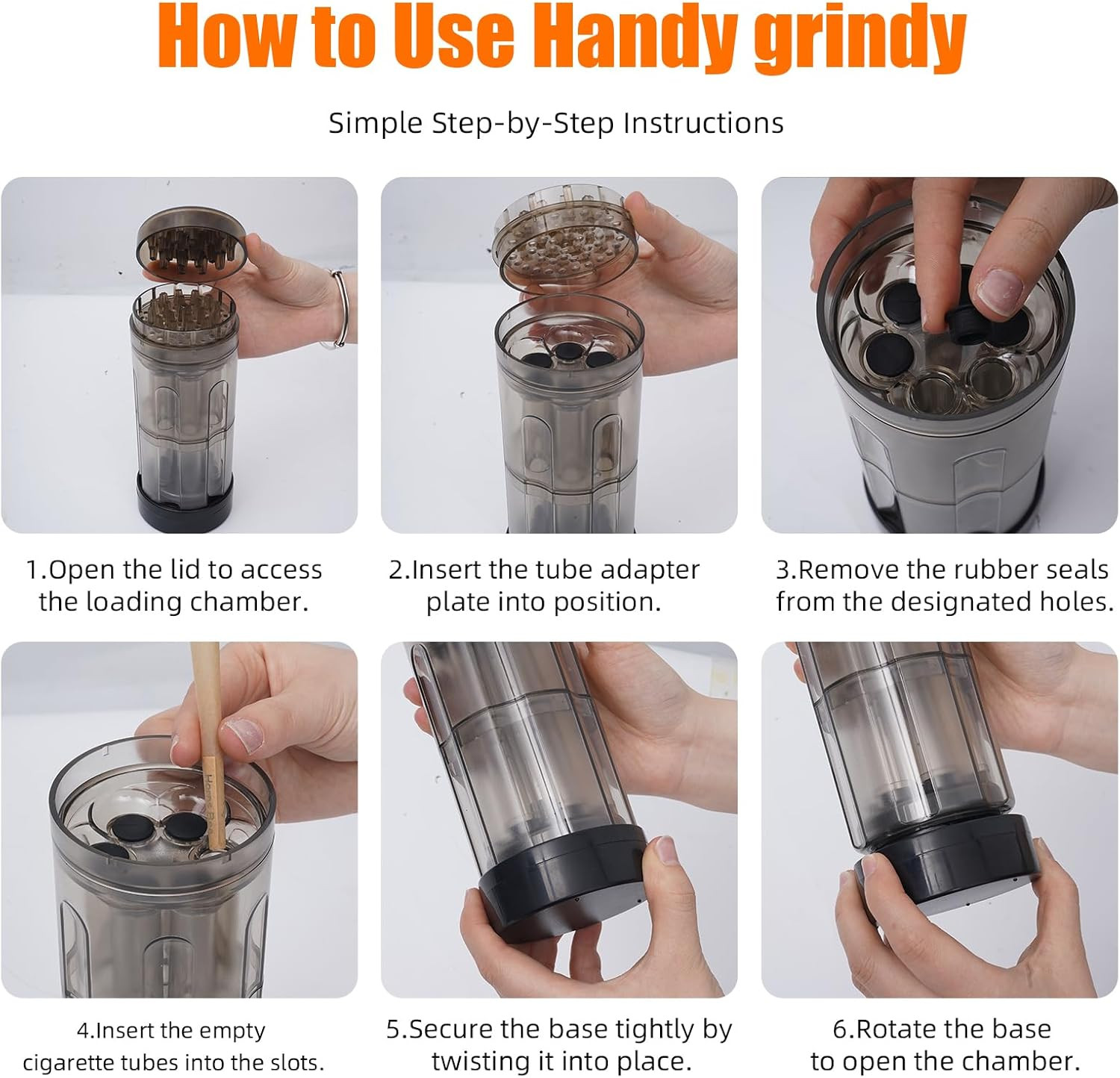 Pre Roll Machine 6-in-1 Cone Loading Machine Grinder for Herb | Spice Grinde...