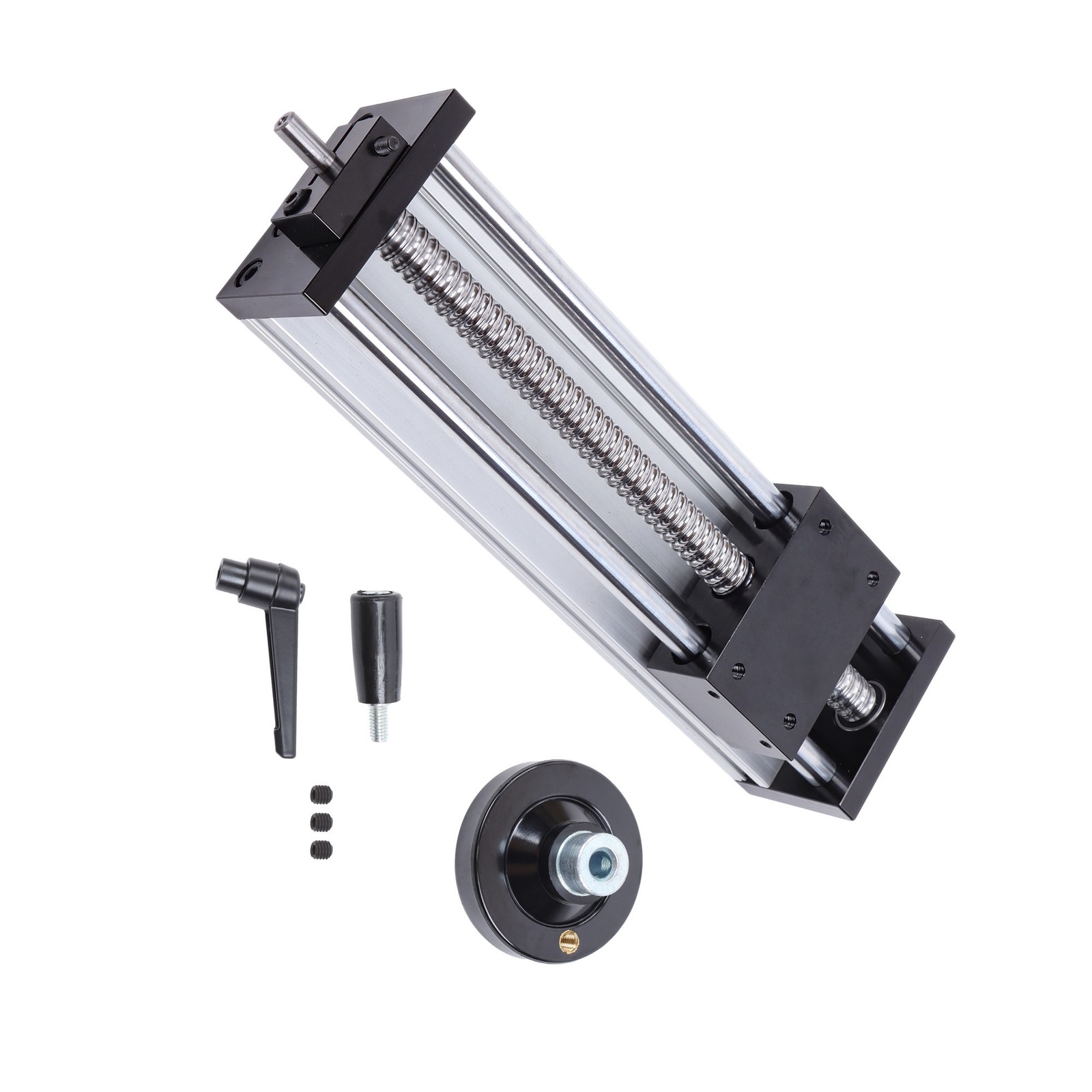 1 Pack Handwheel Manual Slider Dual Slide Linear Module 200mm Effective Stroke