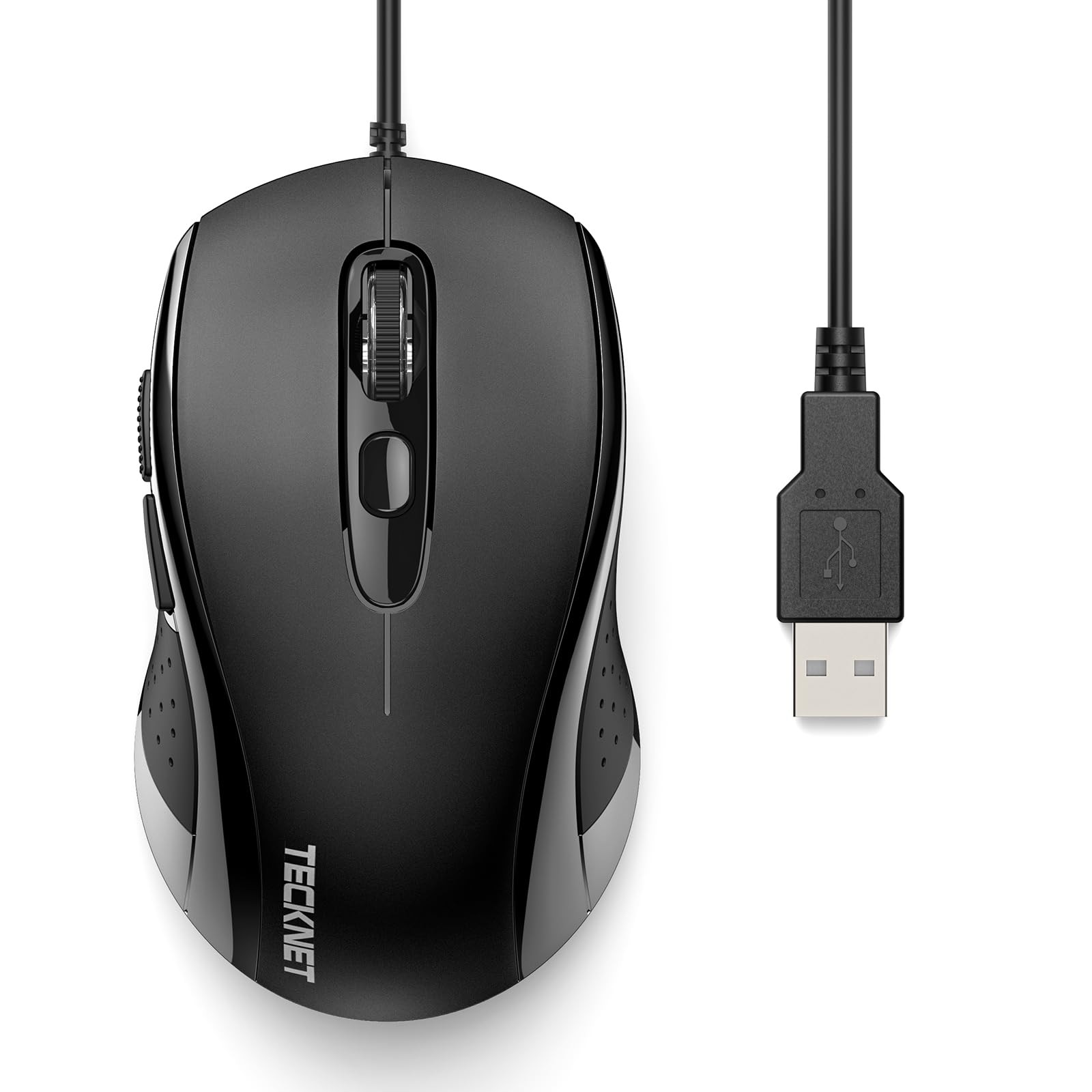 Wired Mouse, USB Wired Computer Mice, 3600DPI 4 Adjustable Levels, 6-Button E...