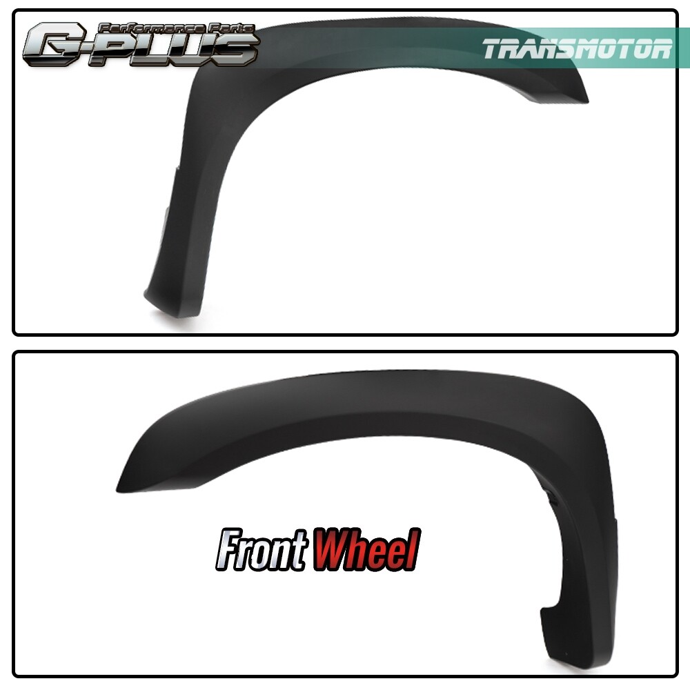 Fit For 05-11 Dodge Dakota Matte Black Fender Flares Front Rear Set