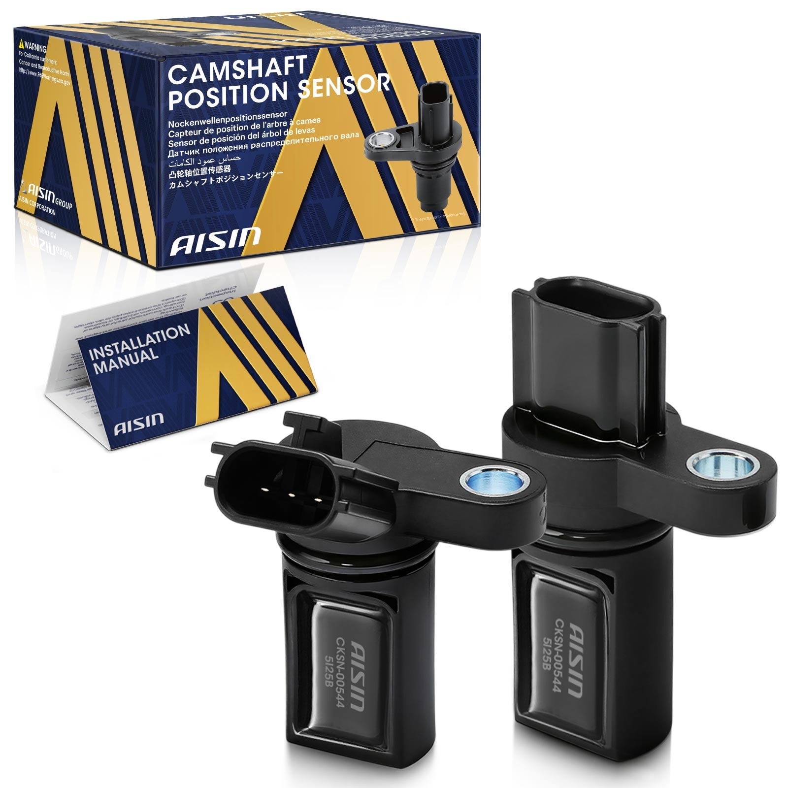 AISIN Qty(2) Camshaft Position Sensors for Nissan Altima Frontier 2002-2021