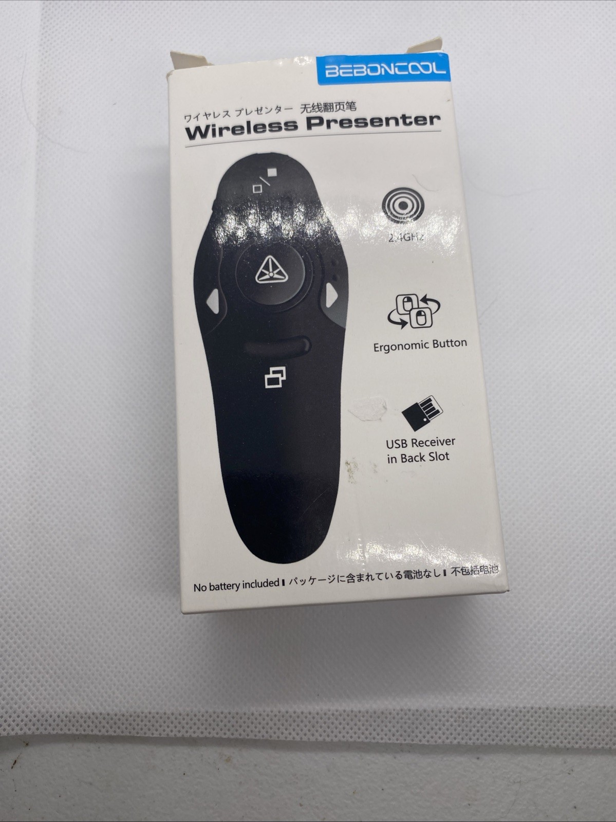 Wireless Presenter Power Point Clicker USB - Black