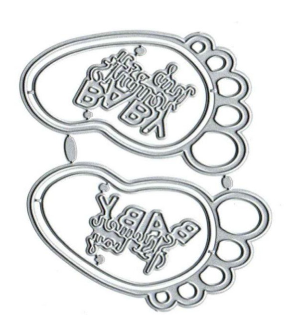 Wizardi Сhildrens Footprints Cutting Dies Set F07M2-7-ZG294