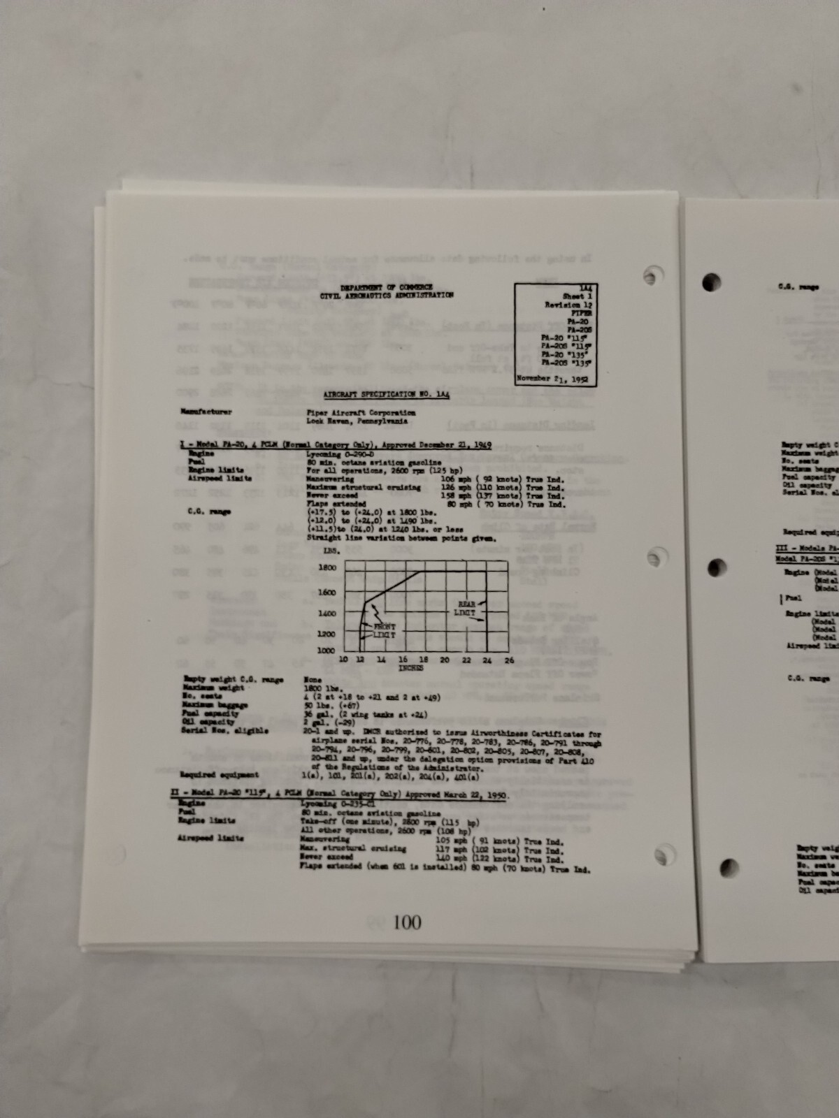 Piper Aircraft Type Specifications Manual-Copy