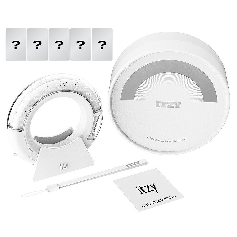 ITZY OFFICIAL LIGHT RING STICK VER.2+Strap+Cradle+Pick+POB+GIFT GOODS MD SEALED