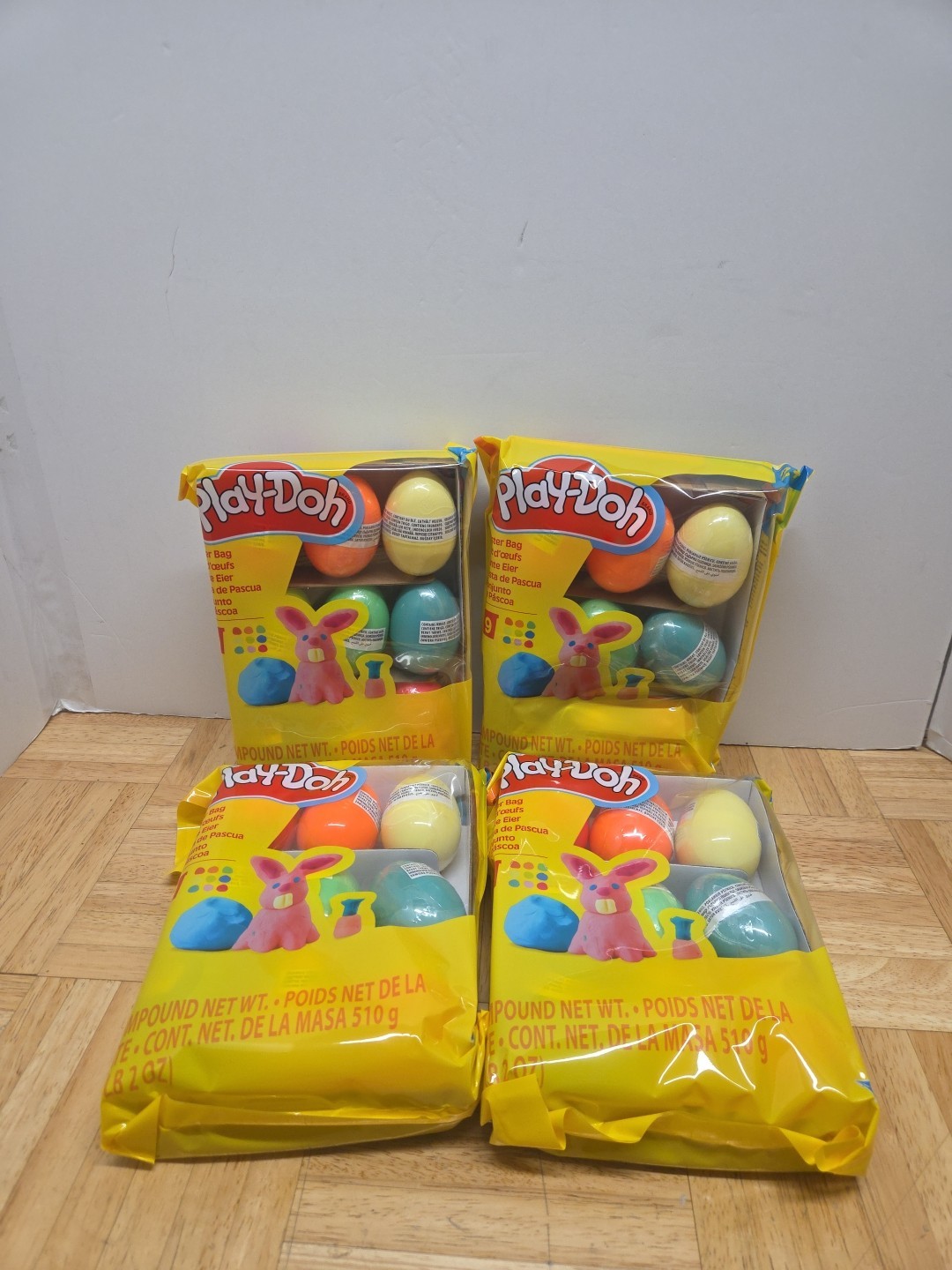 Play-Doh Easter Eggs Bag 9-Pack 9 Colors (SET of 4)