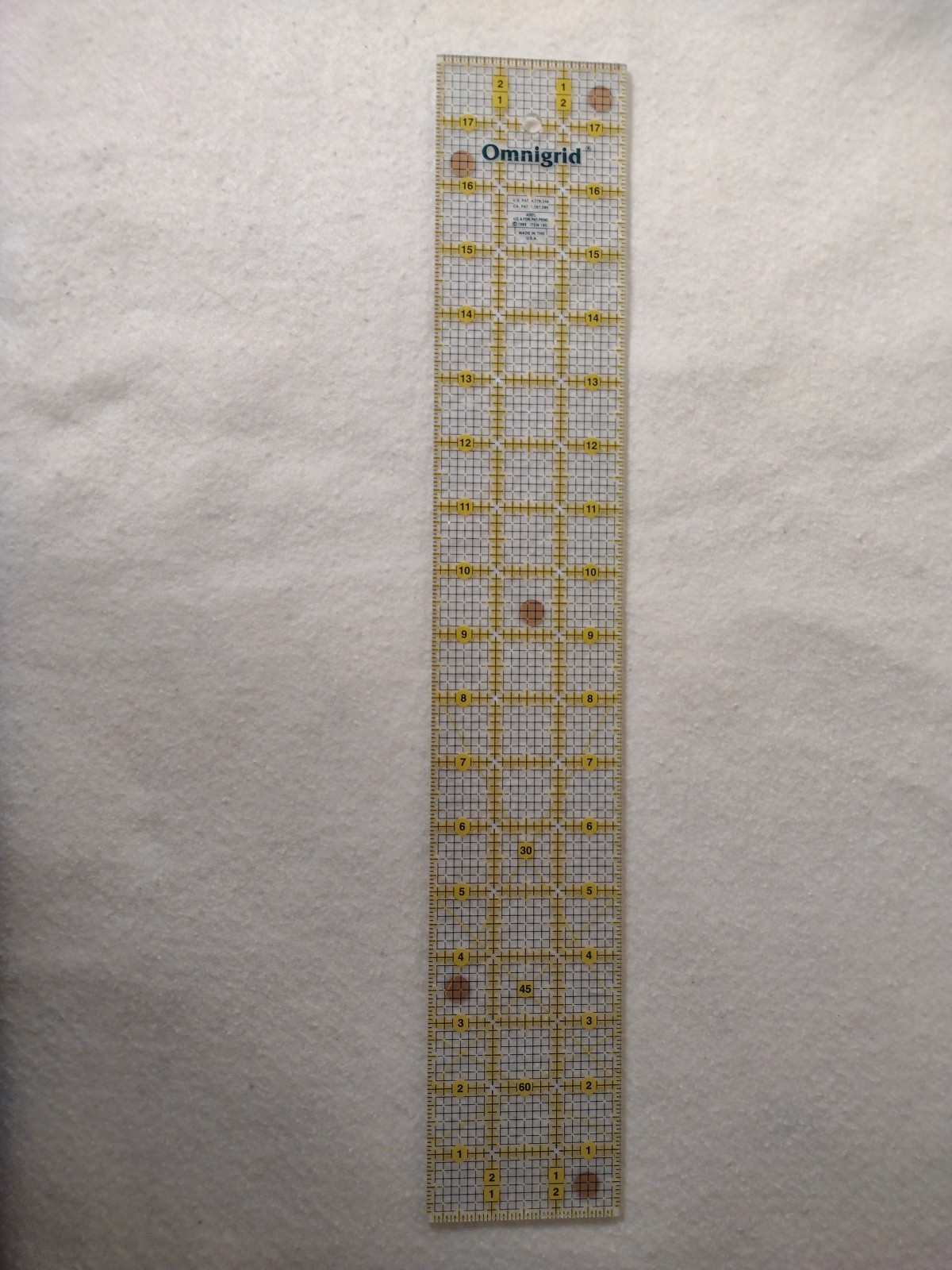 Omnigrid 3 Inch By 18 Inch Angles Ruler