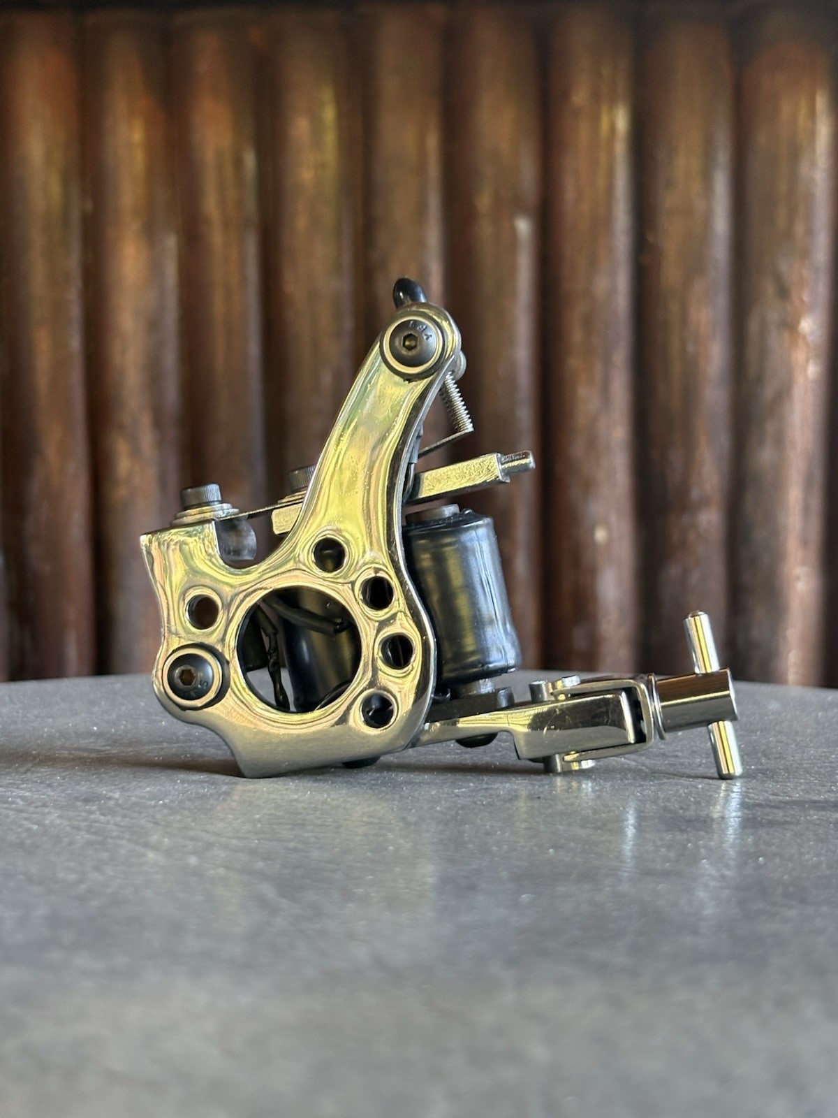 International Tattoo Supply ITS Chrome Coil Tattoo Machine Dial