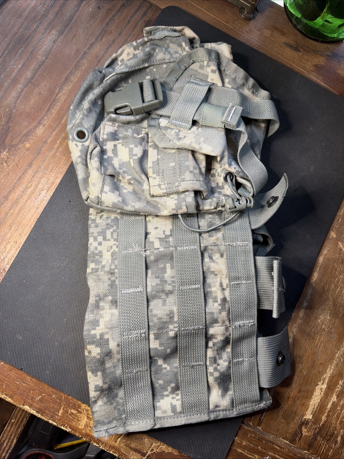 US Military Molle Triple Mag Pouch, & Canteen/general Purpose Pouch, ACU Digital