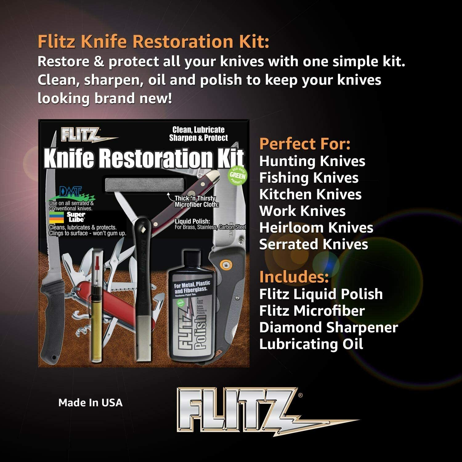 FLITZ Knife Restoration Kit KR 41511 (SEE VIDEO)