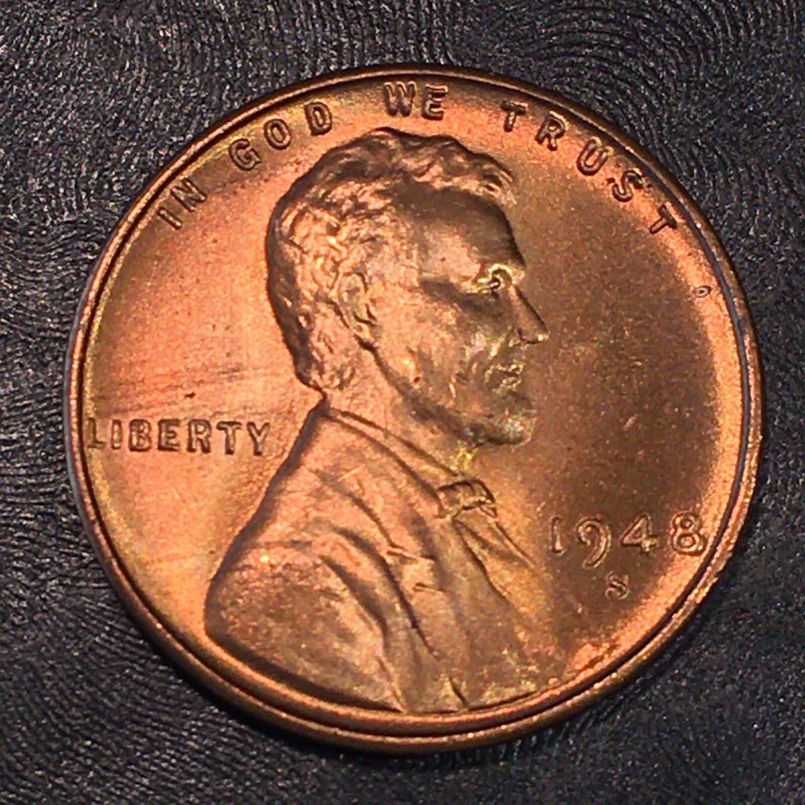 1948-S Lincoln Cent - Superb Uncirculated - High Quality Scans #Q388A